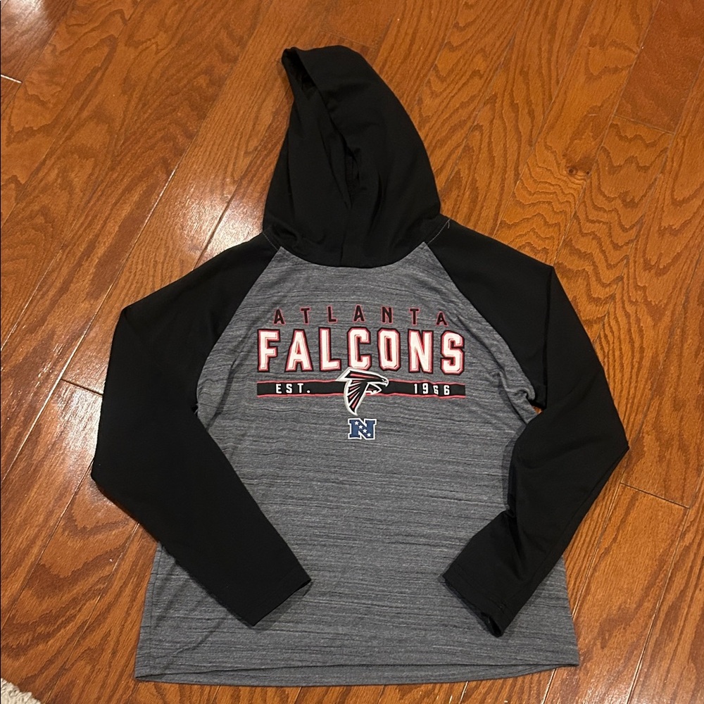NFL Atlanta Falcons Team Apparel Shirt - Black and Gray